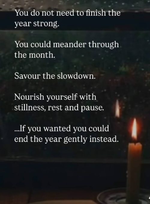 end the year slowly quote