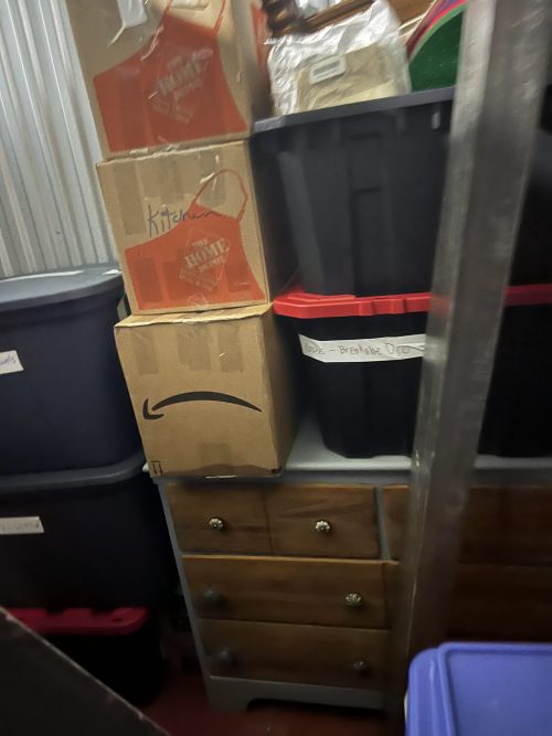 packed storage unit